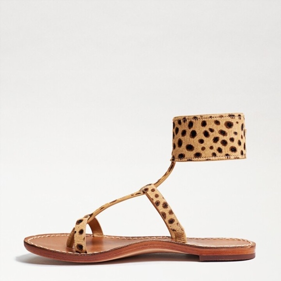 Sam Edelman | Mollie Gladiator Sandals Cheetah Cow Hair Size 6.5 - Picture 5 of 13